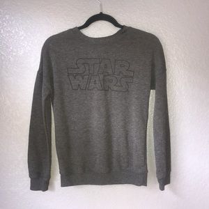 Star Wars gray and black soft sweater size XS